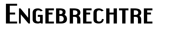 Engebrechtre font preview